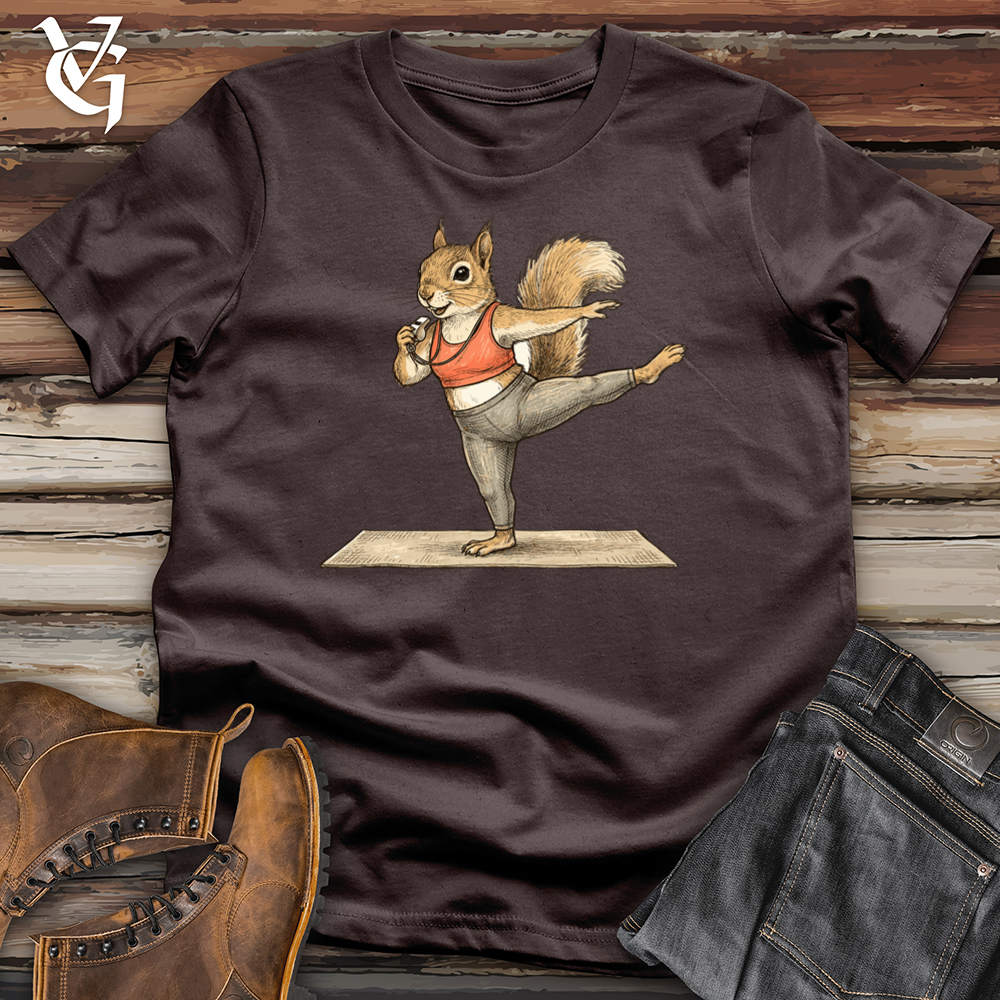 Viking Goods Squirrel Pilates Instructor Tee Dark Chocolate / L