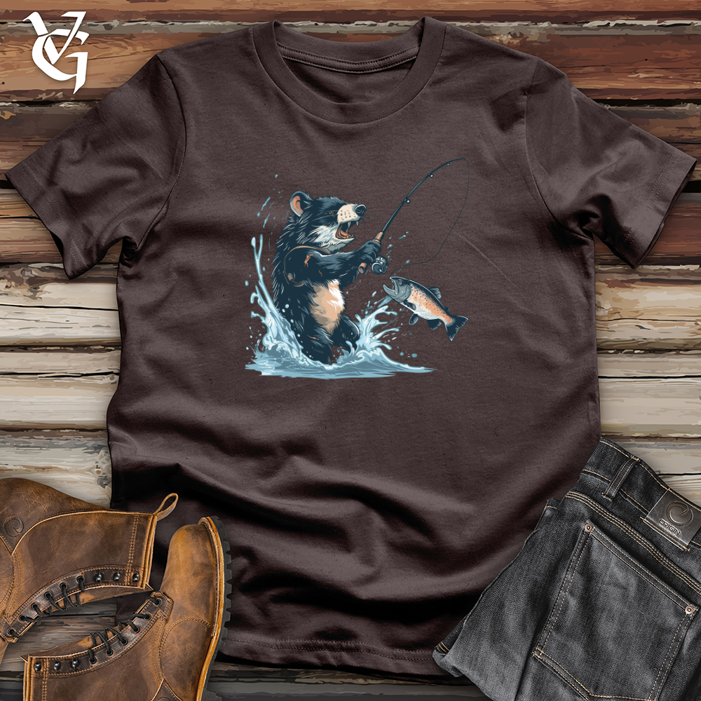 Viking Goods Tasmanian Devil Fishing Softstyle Tee Dark Chocolate / L