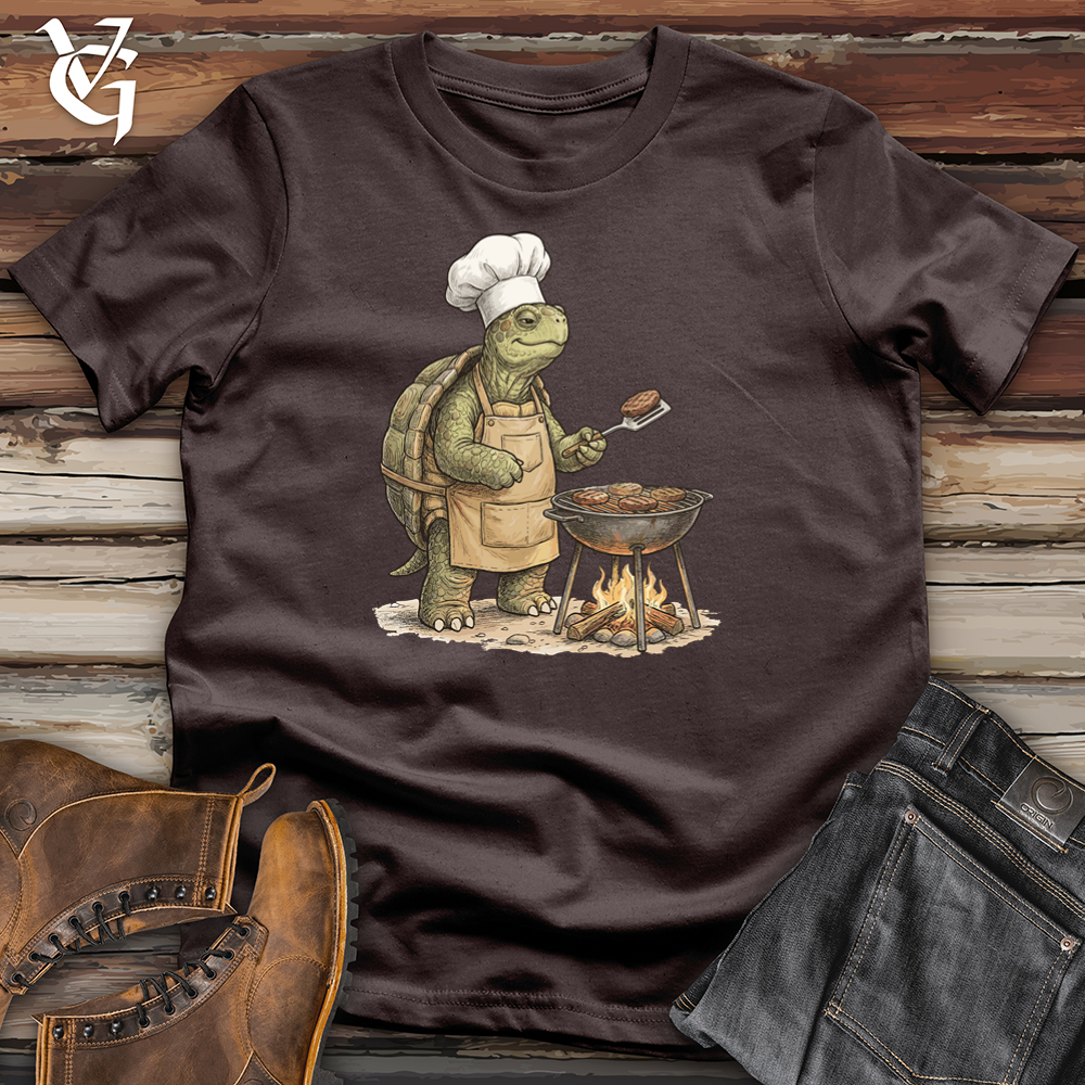 Viking Goods Turtle Campfire Grill Tee Dark Chocolate / L