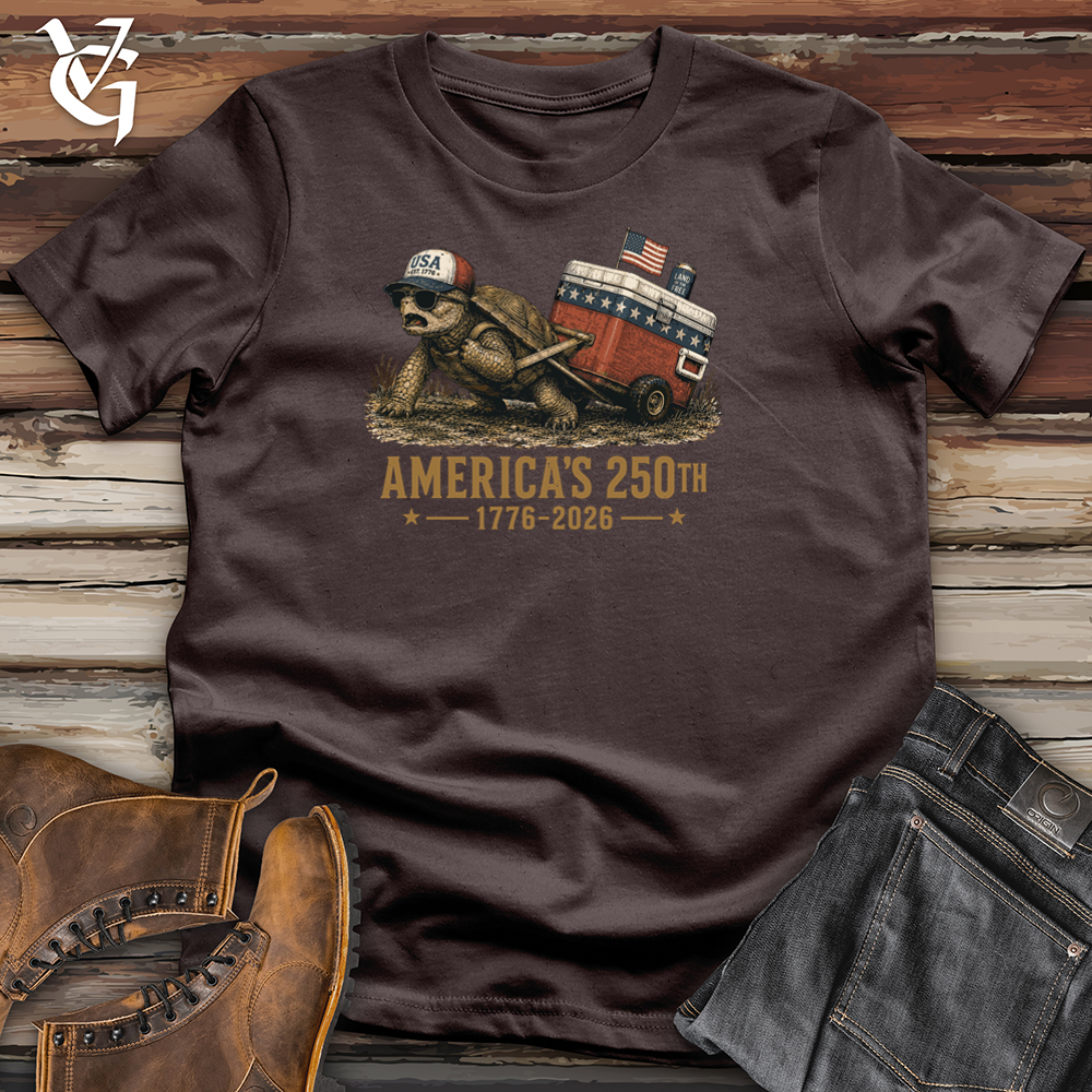 Viking Goods Turtle Cooler Softstyle Tee Dark Chocolate / L