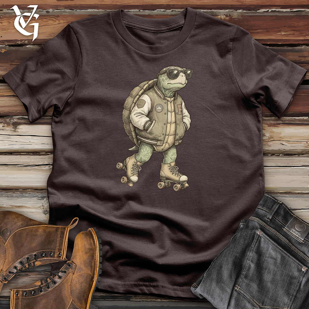 Viking Goods Turtle Rollerblader Tee Dark Chocolate / L