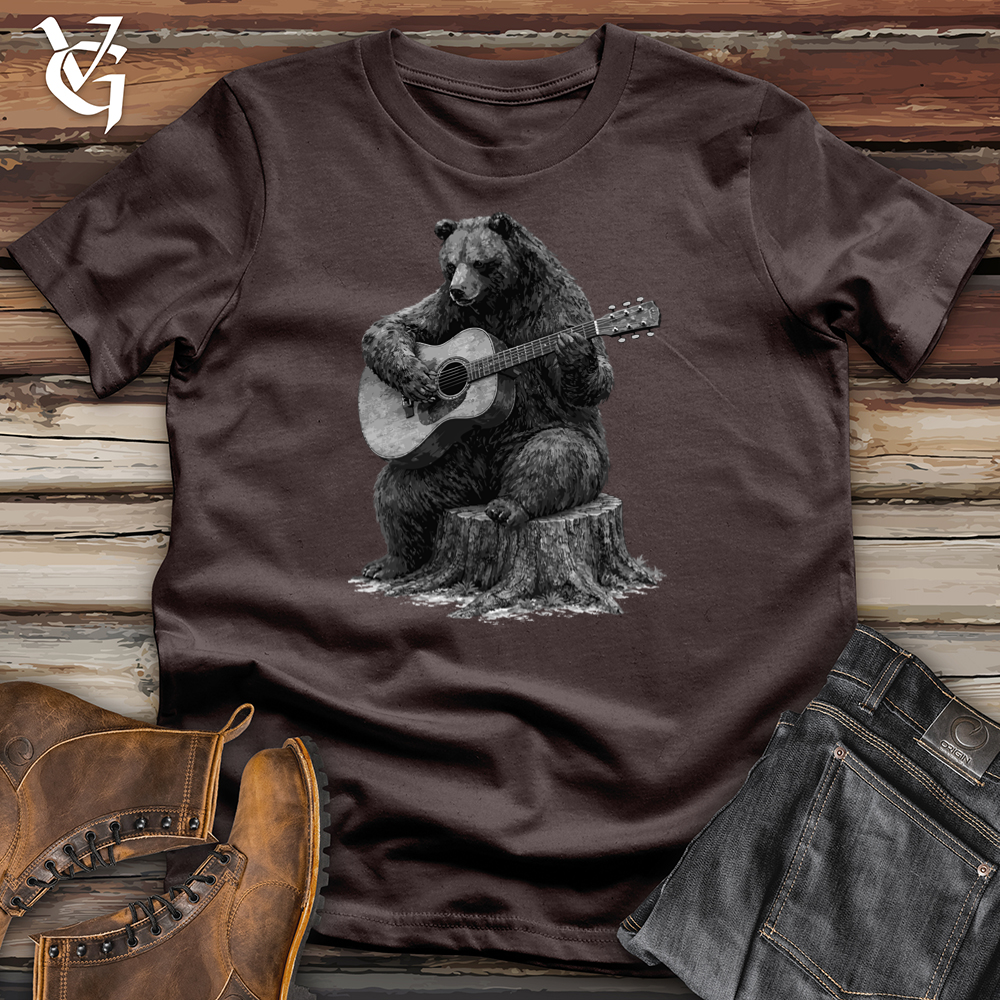 Viking Goods Bear Playing Guitar Softstyle Tee Dark Chocolate / S