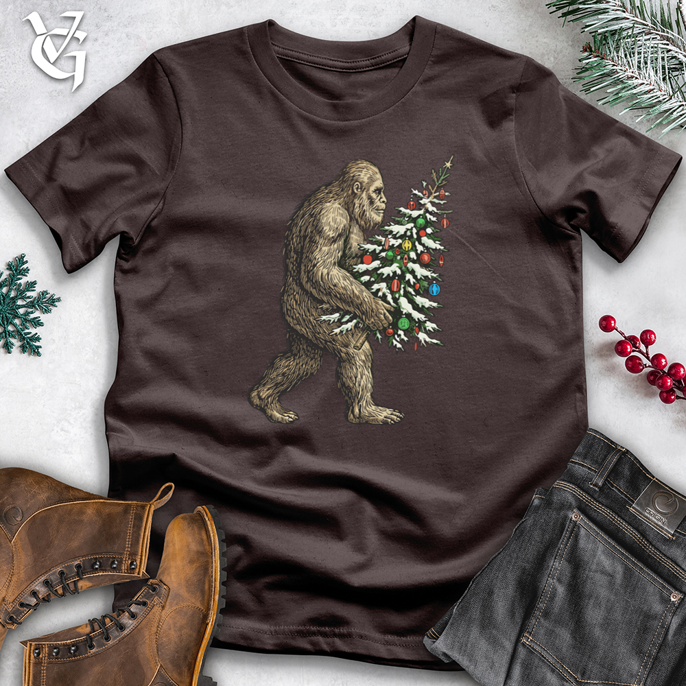 Viking Goods Christmas Bigfoot Softstyle Tee Dark Chocolate / S