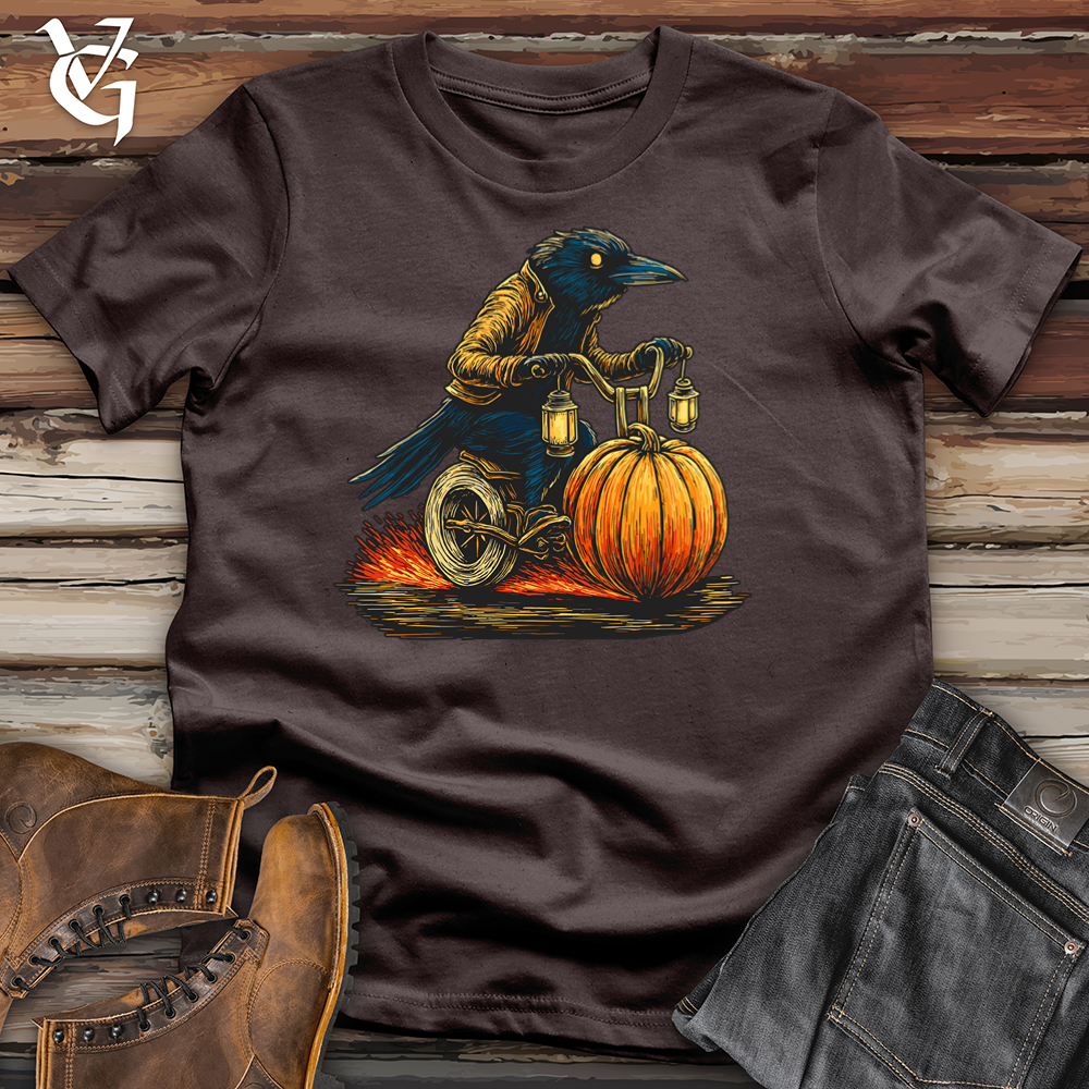 Viking Goods Crow Riding Bike Softstyle Tee Dark Chocolate / S