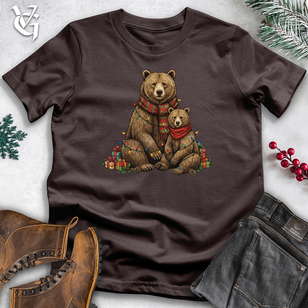 Viking Goods Mama Bear With Her Cub Softstyle Tee Dark Chocolate / S