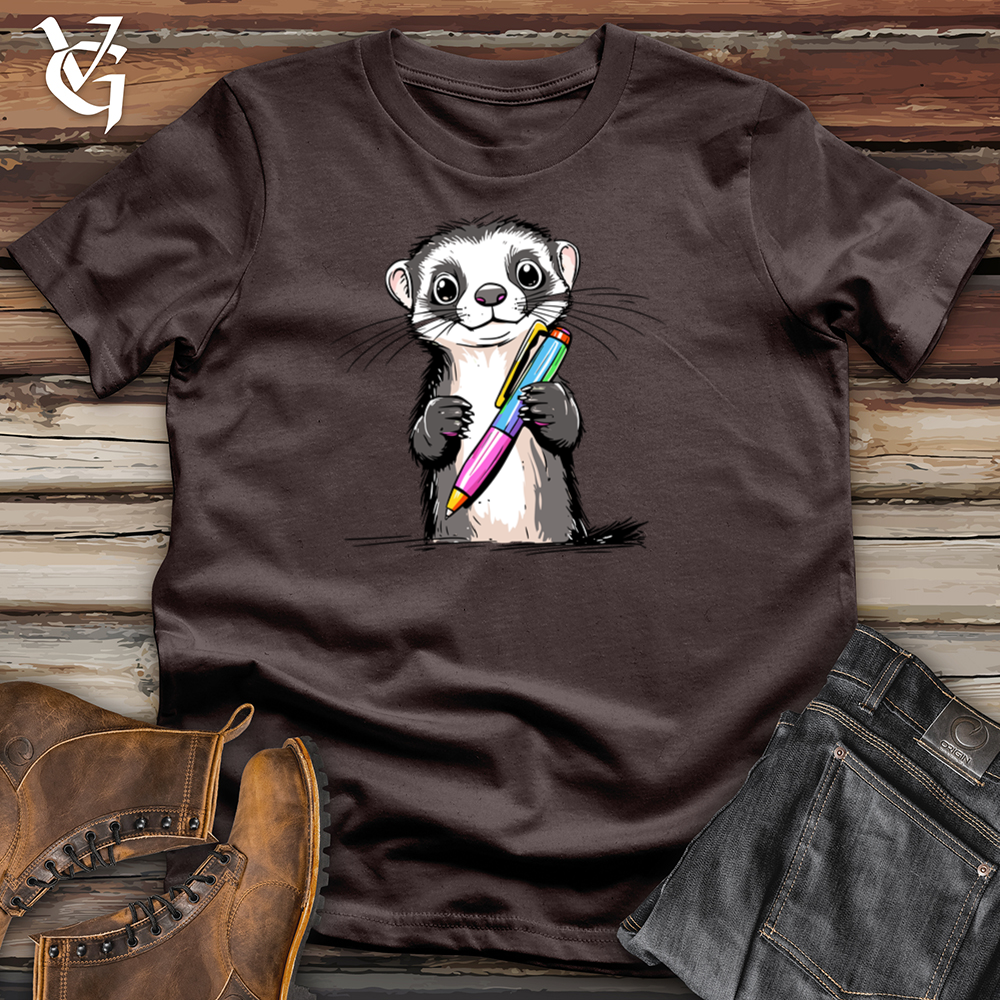 Viking Goods Otter Penman Softstyle Tee Dark Chocolate / S