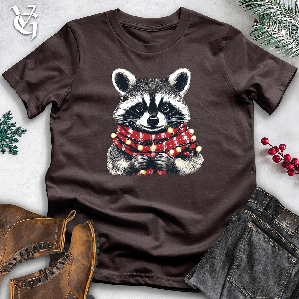 Viking Goods Raccoon Lights Softstyle Tee Dark Chocolate / XS