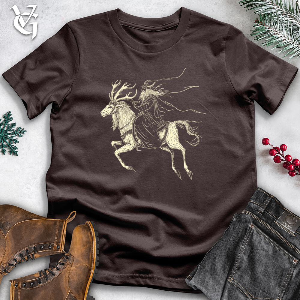 Viking Goods Reindeer Viking Run Softstyle Tee Dark Chocolate / XS