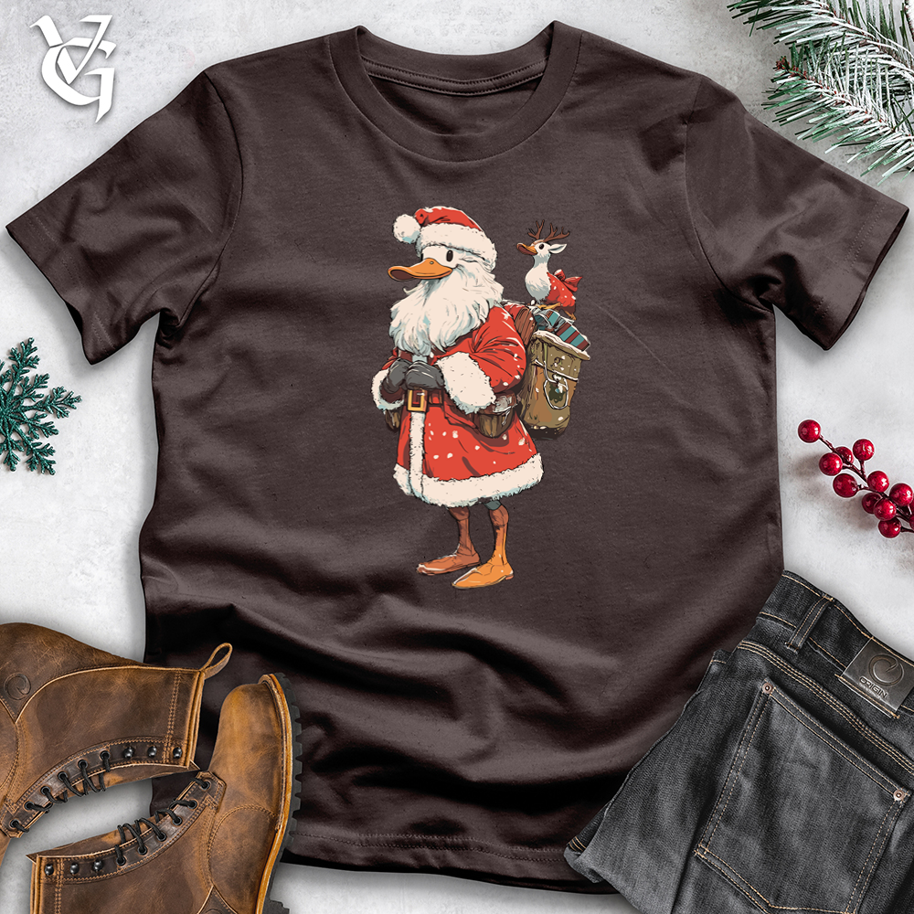 Viking Goods Santa Duck Softstyle Tee Dark Chocolate / XS