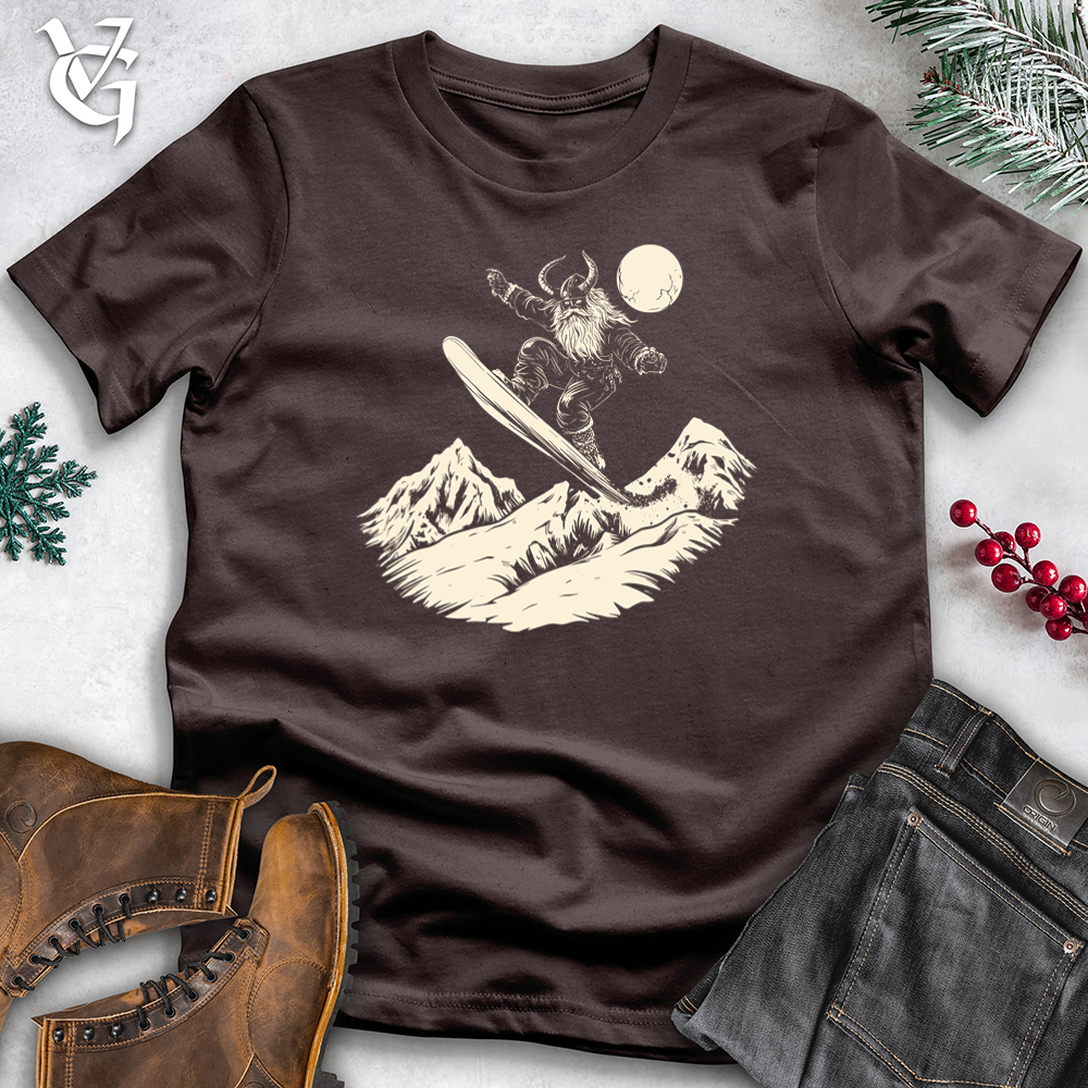 Viking Goods Viking Snowboard Softstyle Tee Dark Chocolate / XS