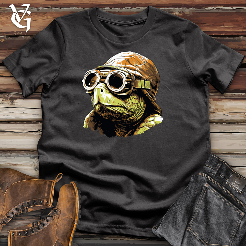 Viking Goods Aviator Shell Style Cotton Tee Dark Grey / L