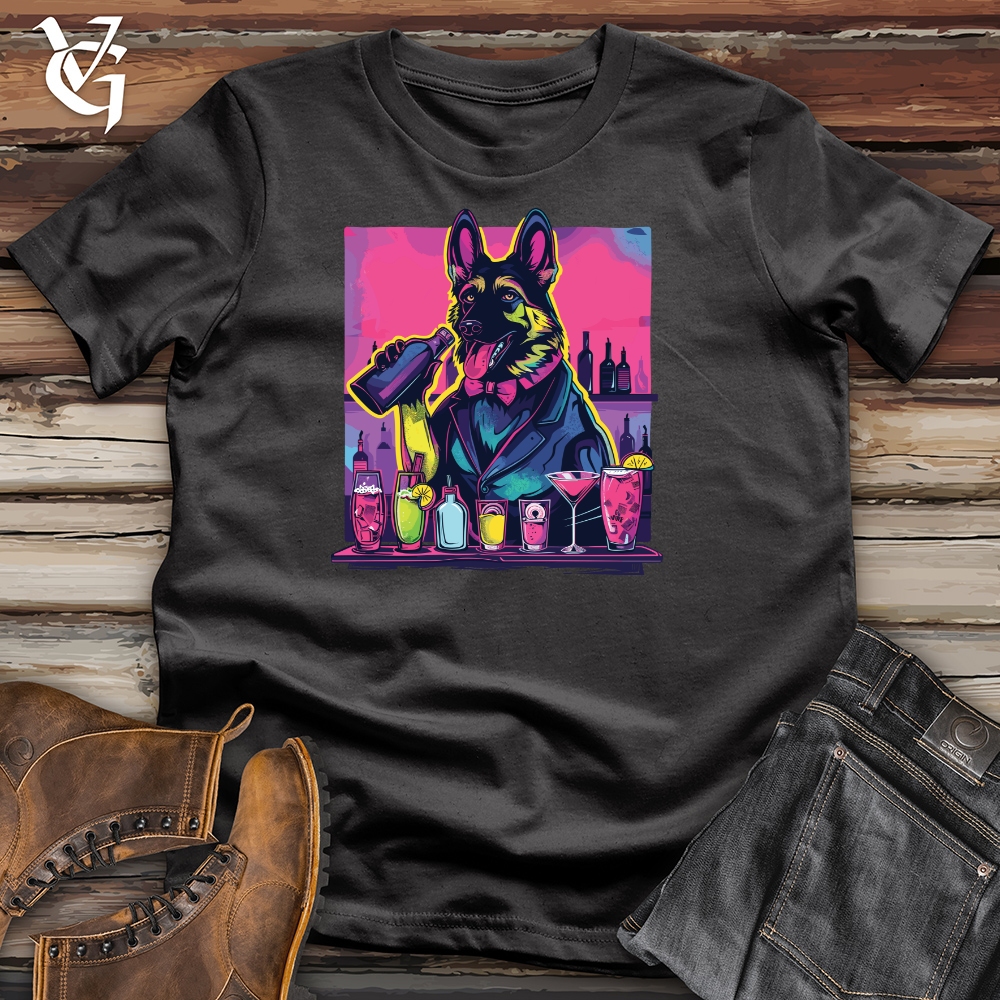 Viking Goods Bartending Shepherd Smirk Cotton Tee Dark Grey / L