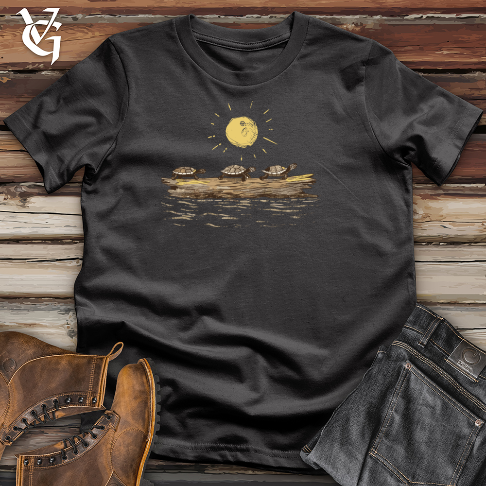 Viking Goods Baskshell Log Lounge Cotton Tee Dark Grey / L