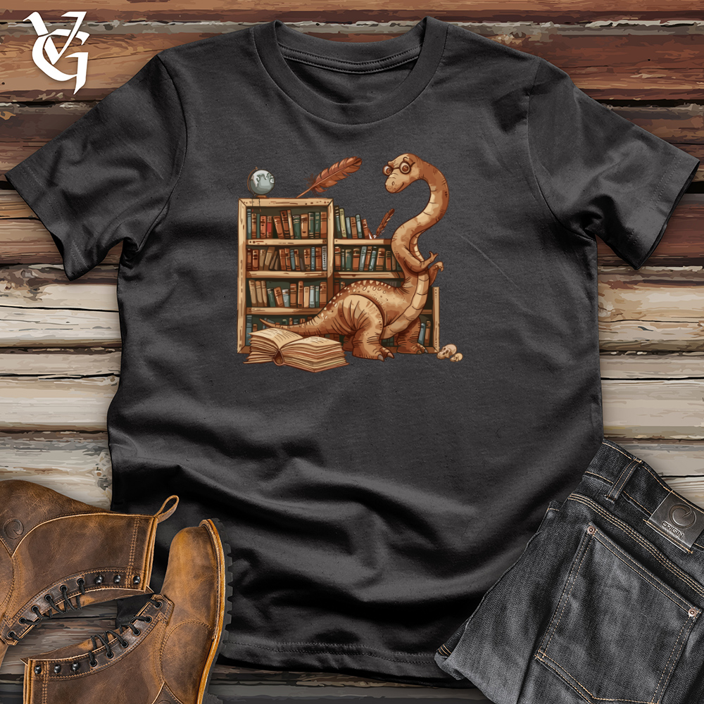 Viking Goods Brontosaurus Librarian Chronicles Cotton Tee Dark Grey / L