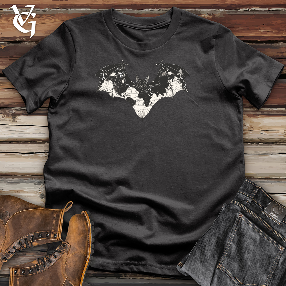 Viking Goods Cartographic Bat Explorer Cotton Tee Dark Grey / L