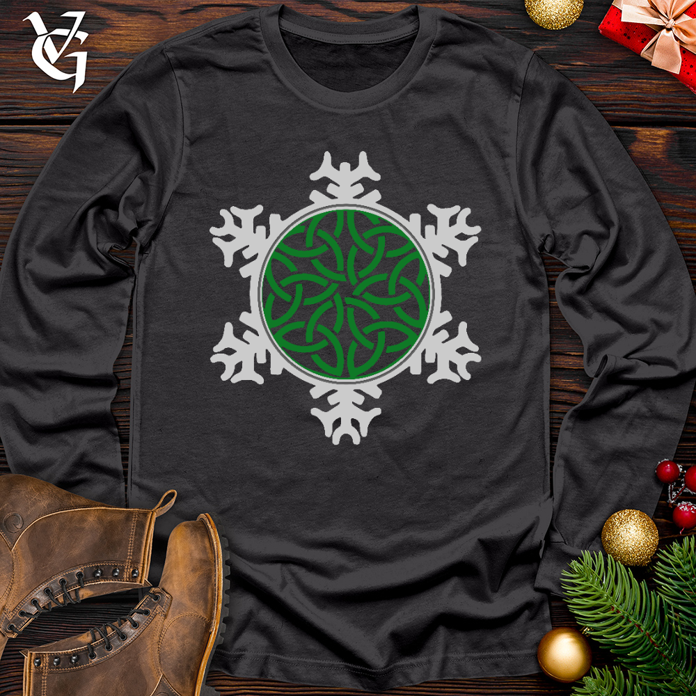 Viking Goods Celtic Snowflake Long Sleeve Dark Grey / L