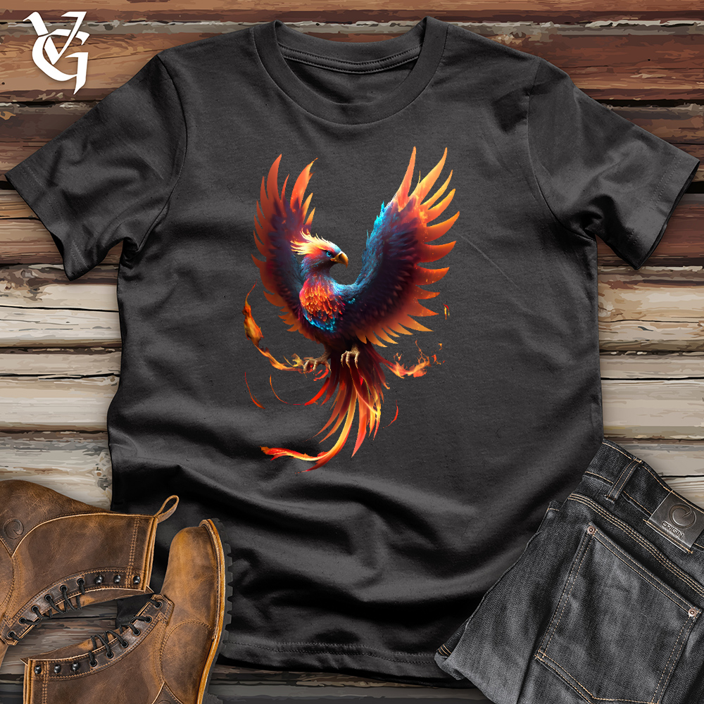 Viking Goods Fire Bird Cotton Tee Dark Grey / L