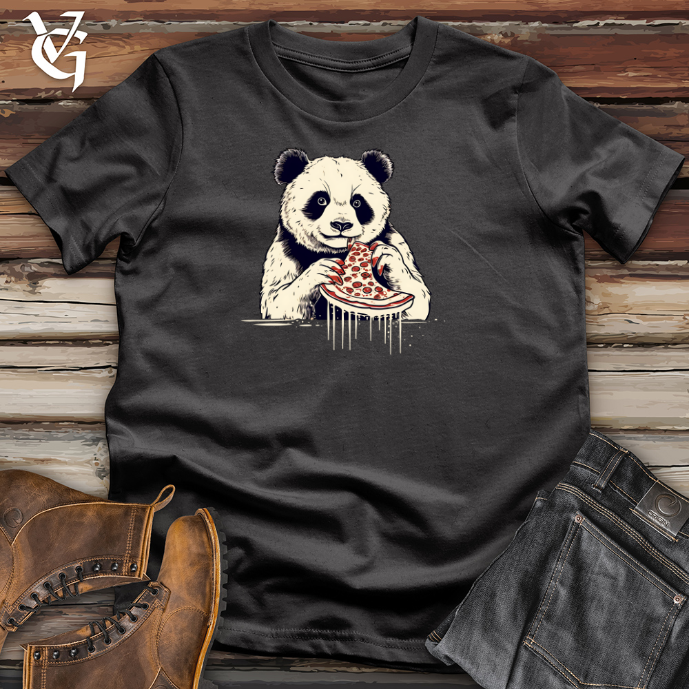 Viking Goods Panda Pizza Munch Cotton Tee Dark Grey / L