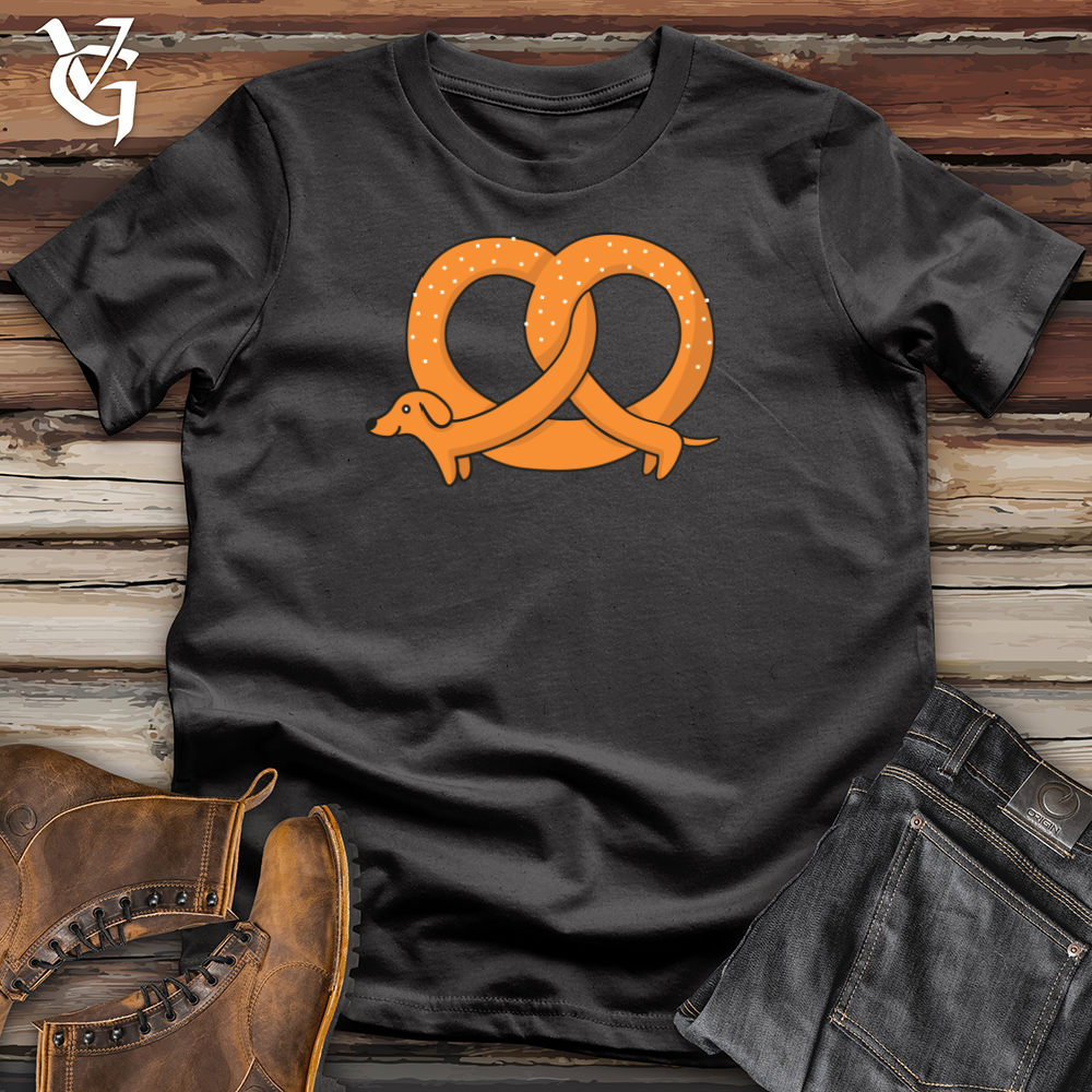 Viking Goods Pretzel Dog Cotton Tee Dark Grey / L