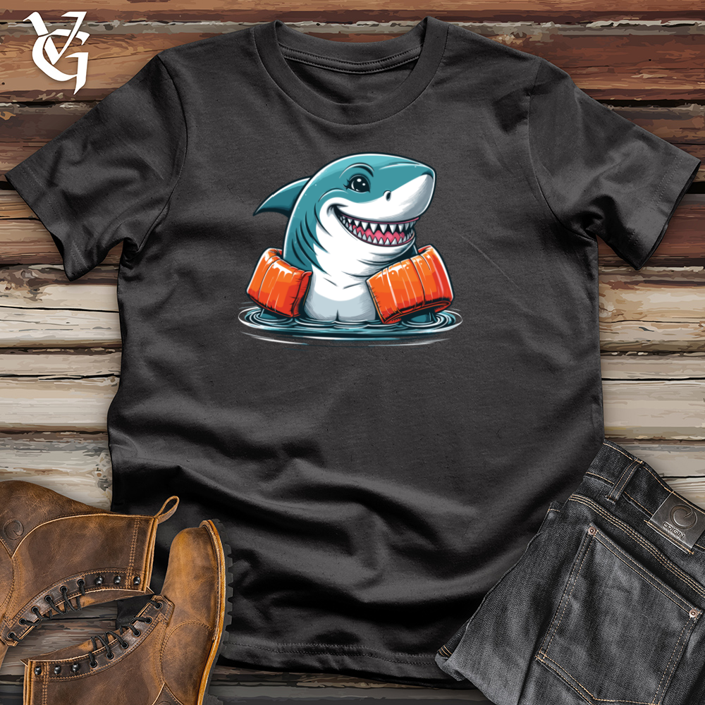Viking Goods Shark Floaties Cotton Tee Dark Grey / L