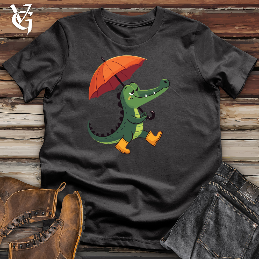 Viking Goods Umbrella Gator Cotton Tee Dark Grey / L