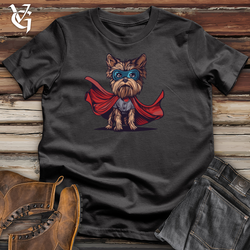Viking Goods Yorkie Hero Gaze Cotton Tee Dark Grey / L