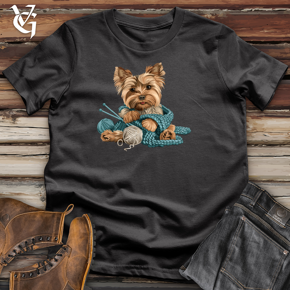 Viking Goods Yorkie Knits Charm Cotton Tee Dark Grey / L