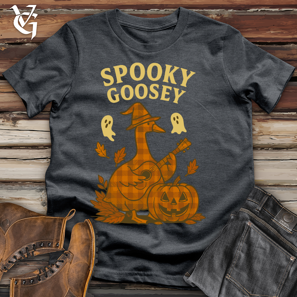 Viking Goods Autumn Spooky Goosey Softstyle Tee Dark Heather / L