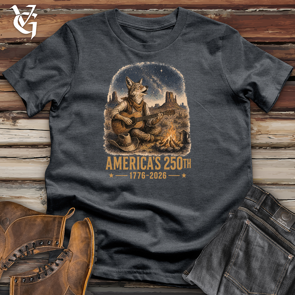 Viking Goods Campfire Coyote Softstyle Tee Dark Heather / L