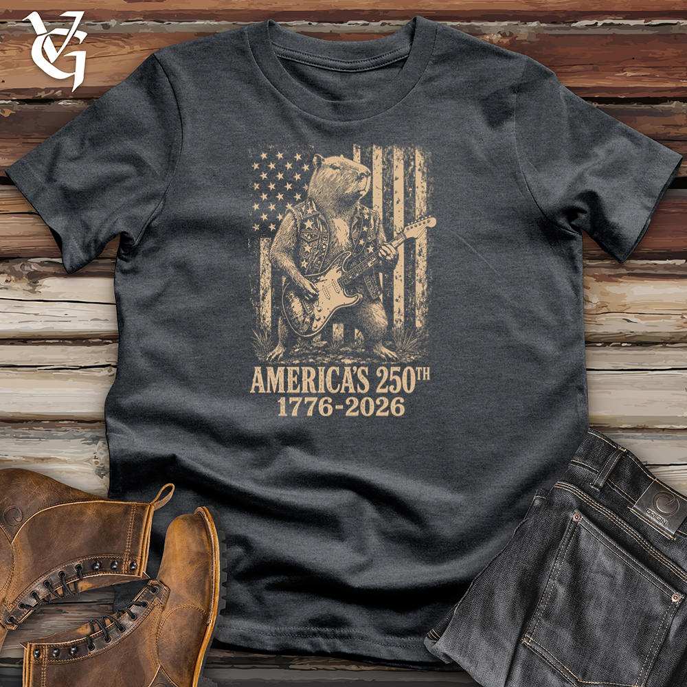 Viking Goods Capybara American Guitar Softstyle Tee Dark Heather / L
