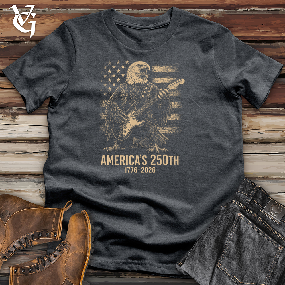 Viking Goods Eagle American Rock Softstyle Tee Dark Heather / L