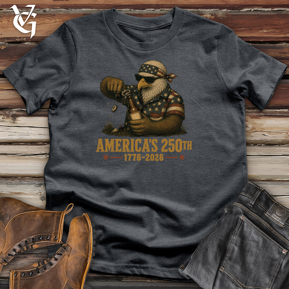 Viking Goods Eagle Cracking One Softstyle Tee Dark Heather / L