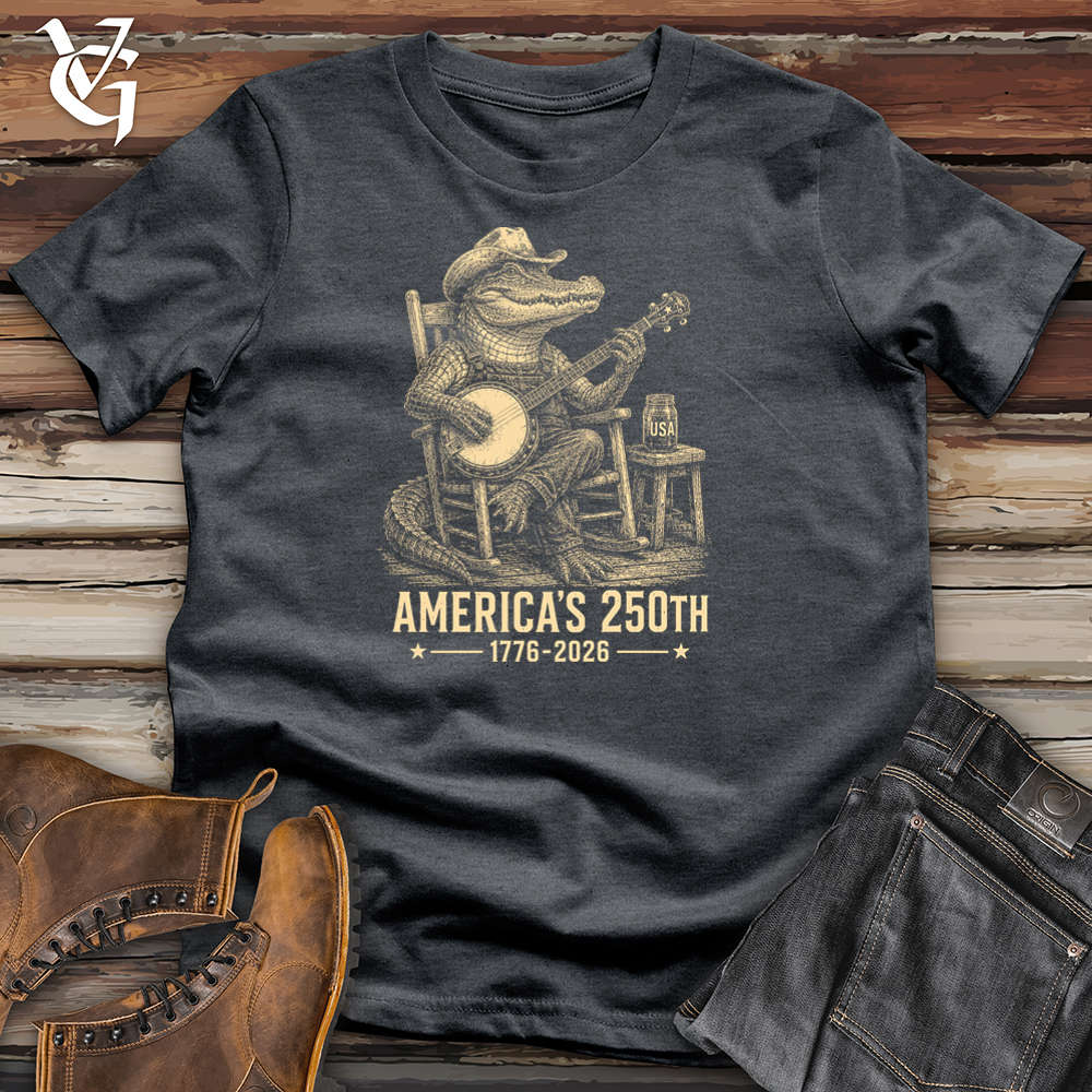 Viking Goods Gator Banjo Softstyle Tee Dark Heather / L