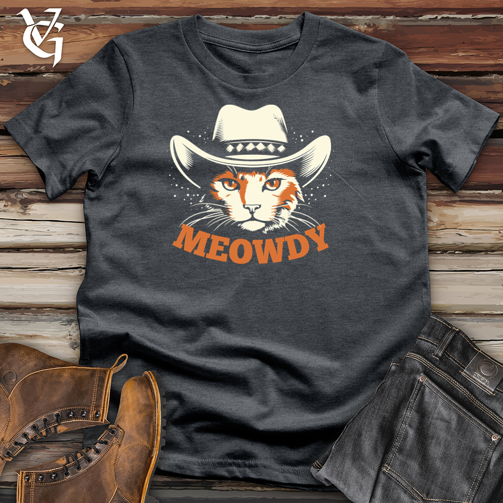 Viking Goods Meowdy Cat Tee Dark Heather / L