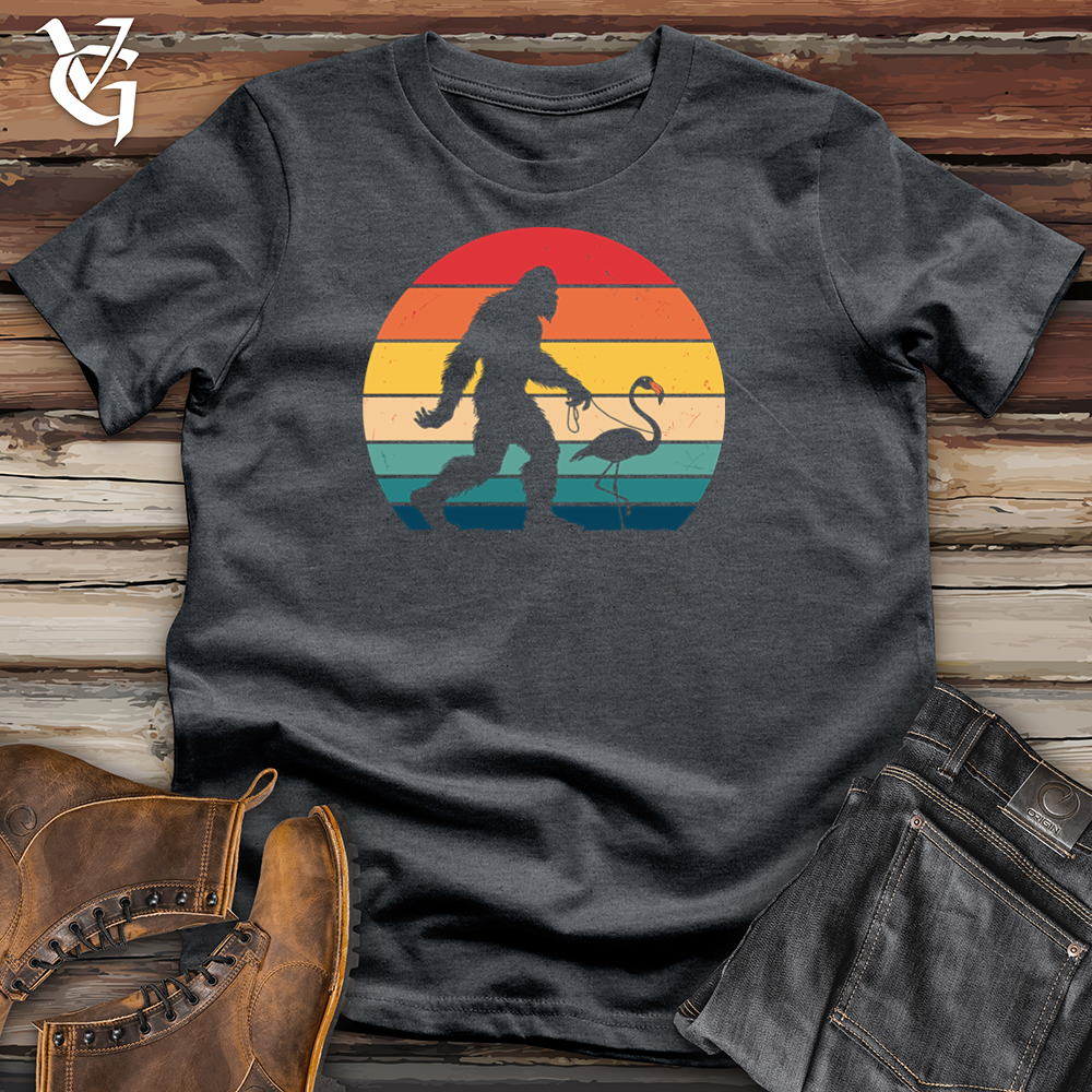 Viking Goods Sasquatch Flamingo Walk Tee Dark Heather / L