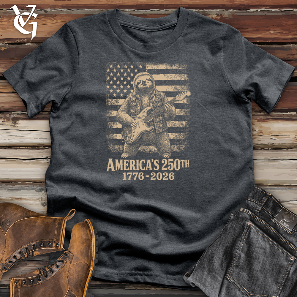 Viking Goods Sloth American Guitar Softstyle Tee Dark Heather / L