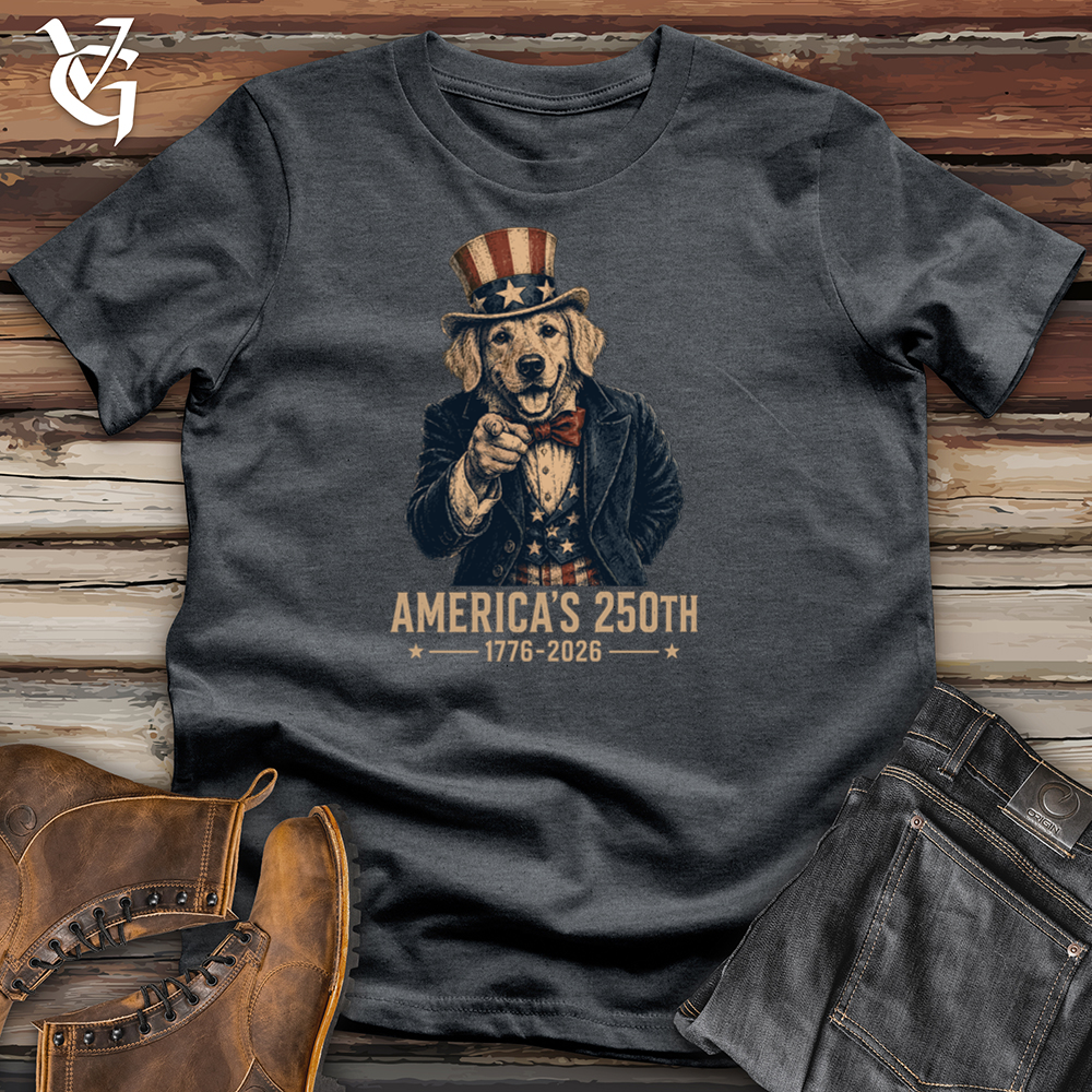 Viking Goods Uncle Sam Dog Softstyle Tee Dark Heather / L