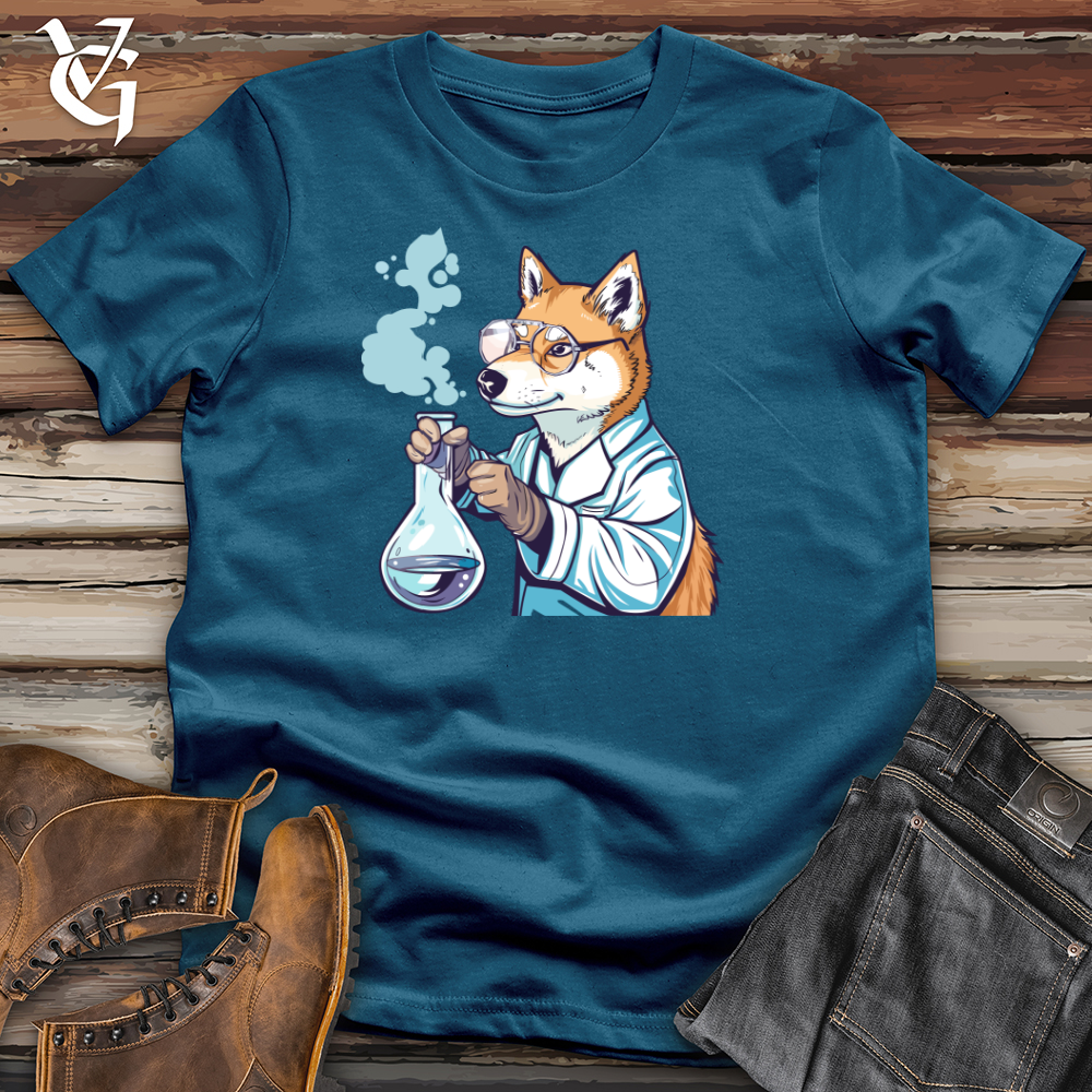 Viking Goods Akita Chemist Curiosity Cotton Tee Deep Teal / L