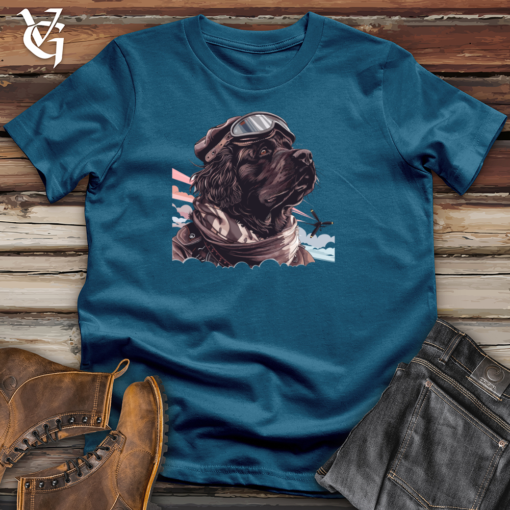 Viking Goods Aviator Newfoundland Flight Cotton Tee Deep Teal / L