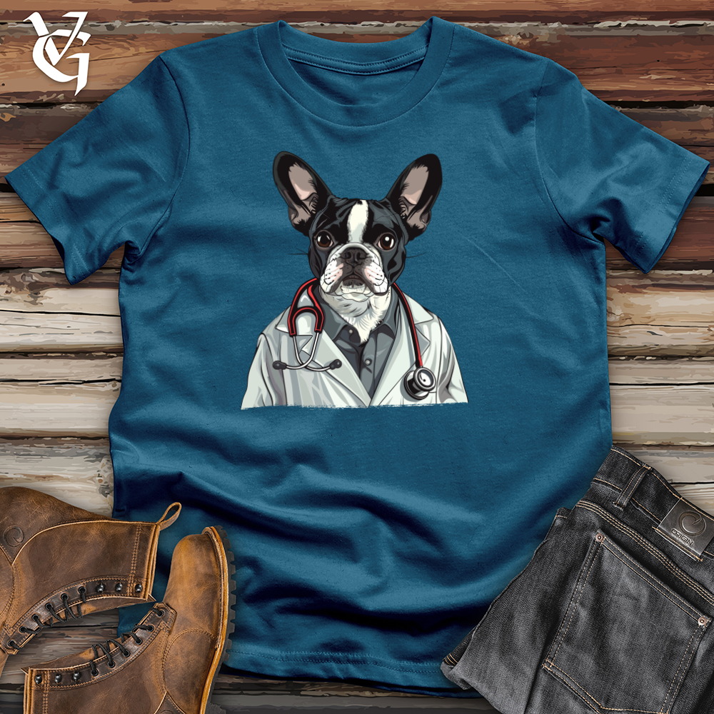 Viking Goods Boston Doc Pup Cotton Tee Deep Teal / L