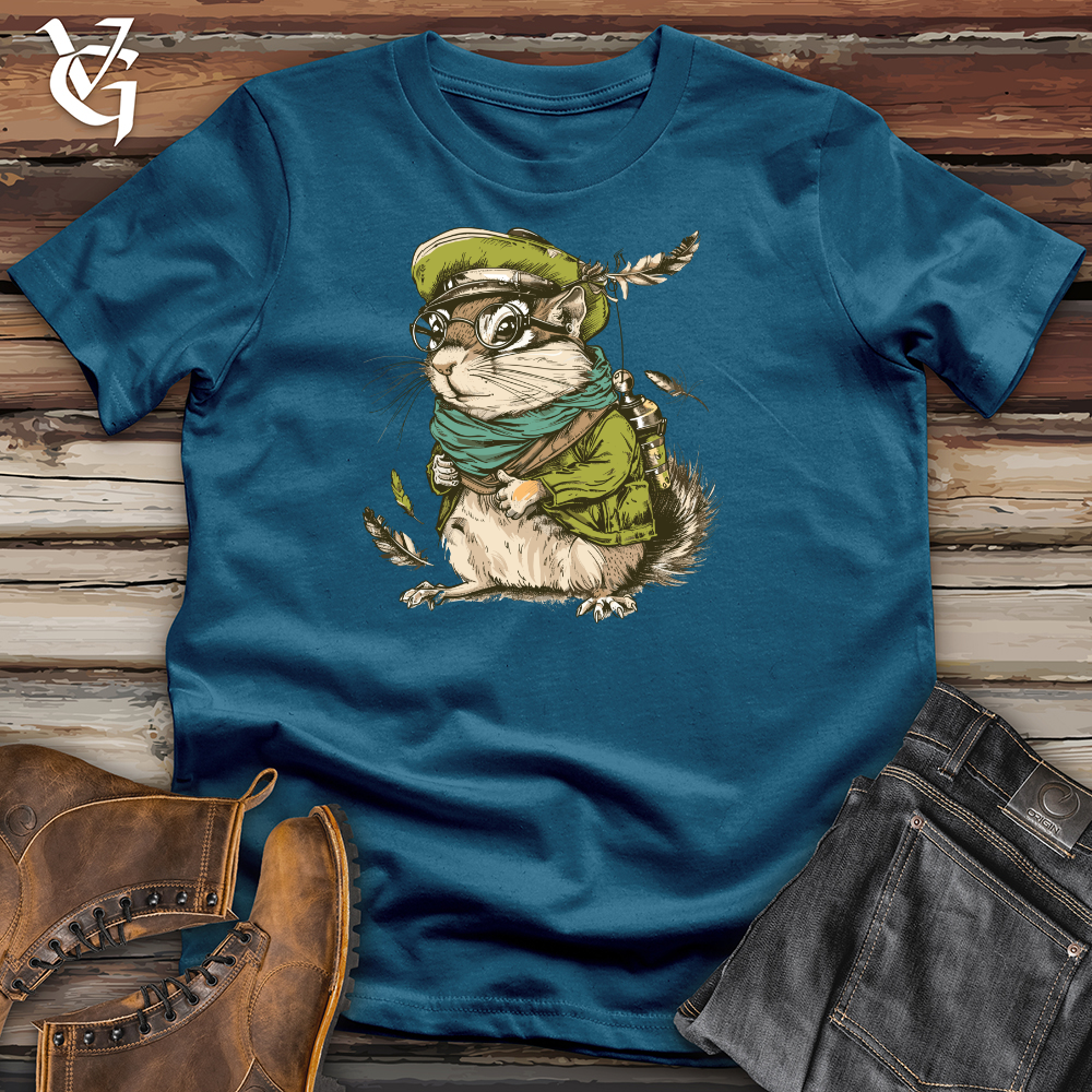 Viking Goods Chipmunk Explorer Emblem Cotton Tee Deep Teal / L