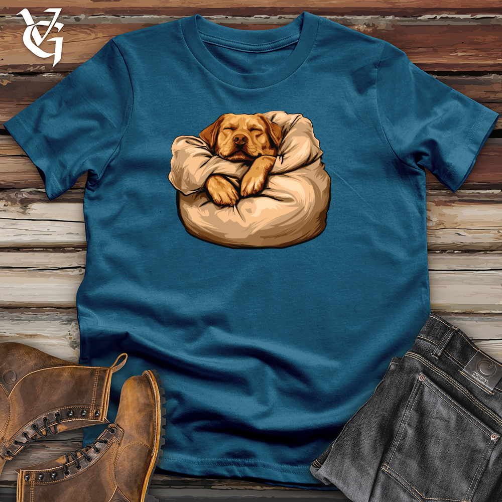 Viking Goods Dog Beanbag Snooze Cotton Tee Deep Teal / L
