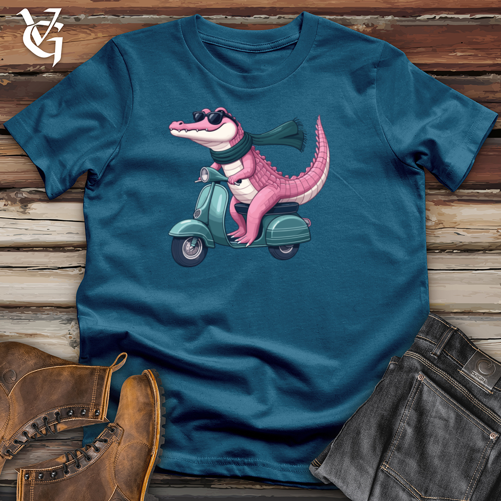 Viking Goods Gator Scoot Cotton Tee Deep Teal / L
