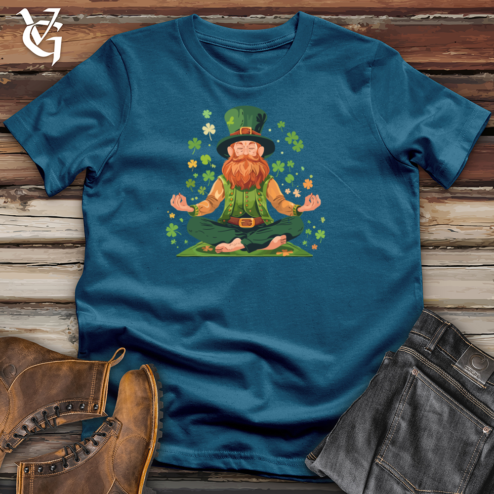 Viking Goods Leprechaun Zen Harmony Cotton Tee Deep Teal / L