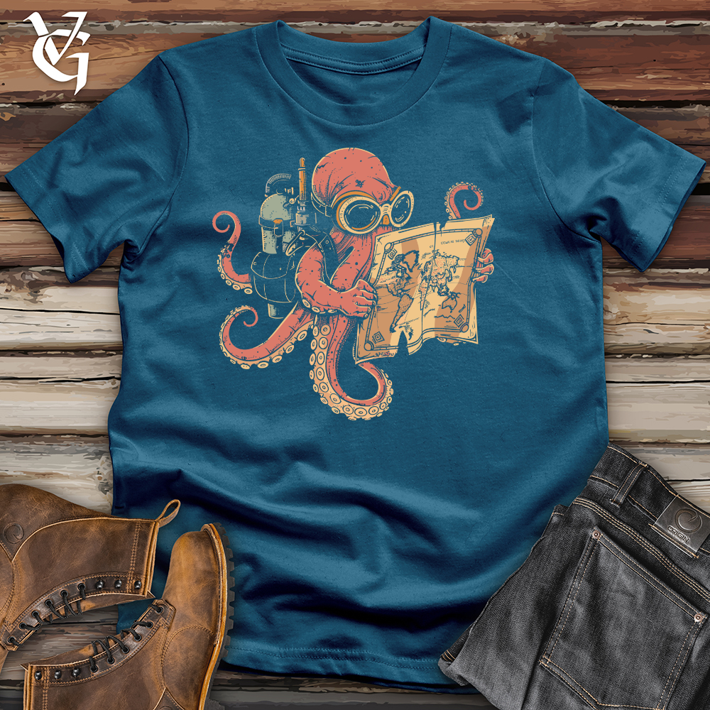 Viking Goods Octopus Quest Chronicles Cotton Tee Deep Teal / L