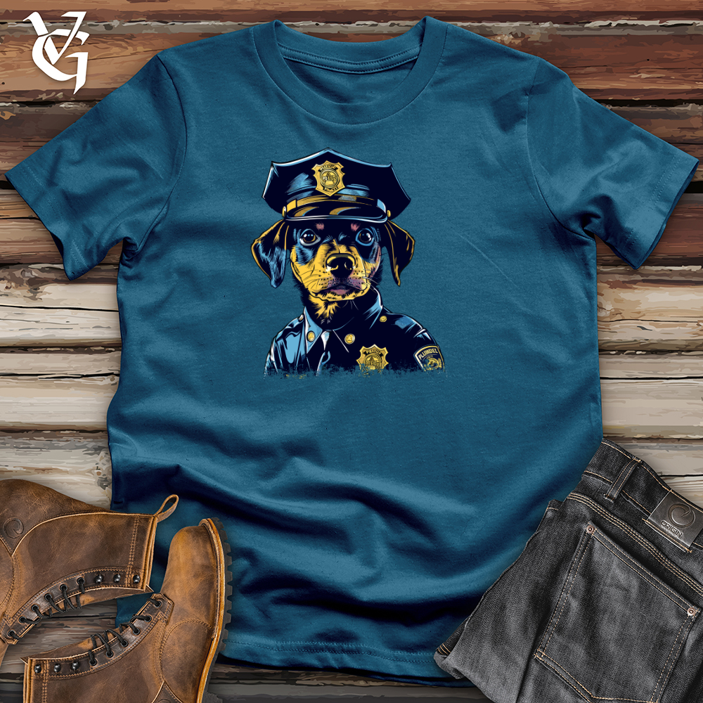 Viking Goods Puppy Police Patrol Cotton Tee Deep Teal / L