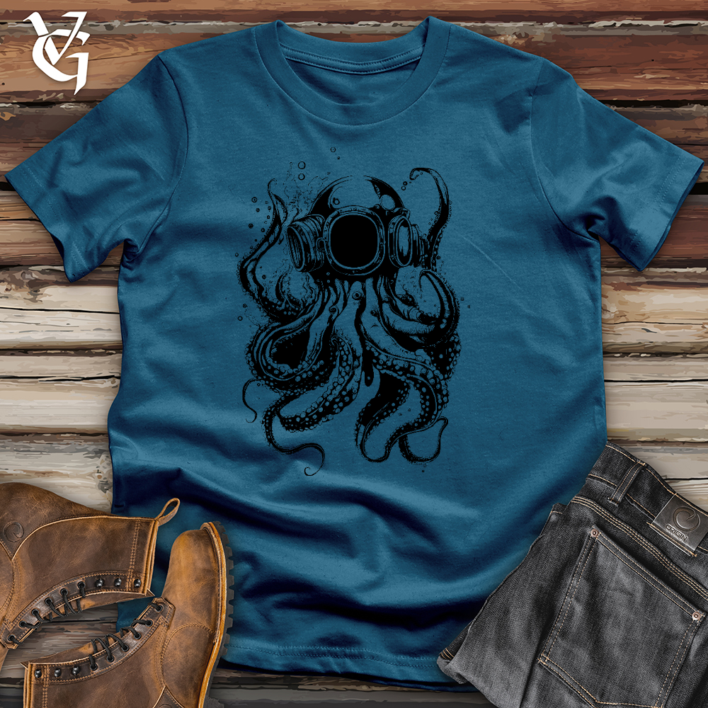 Viking Goods Scuba Octopus Cotton Tee Deep Teal / L