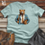 Viking Goods Vintage Executive Bear Cotton Tee Dusty Blue / L