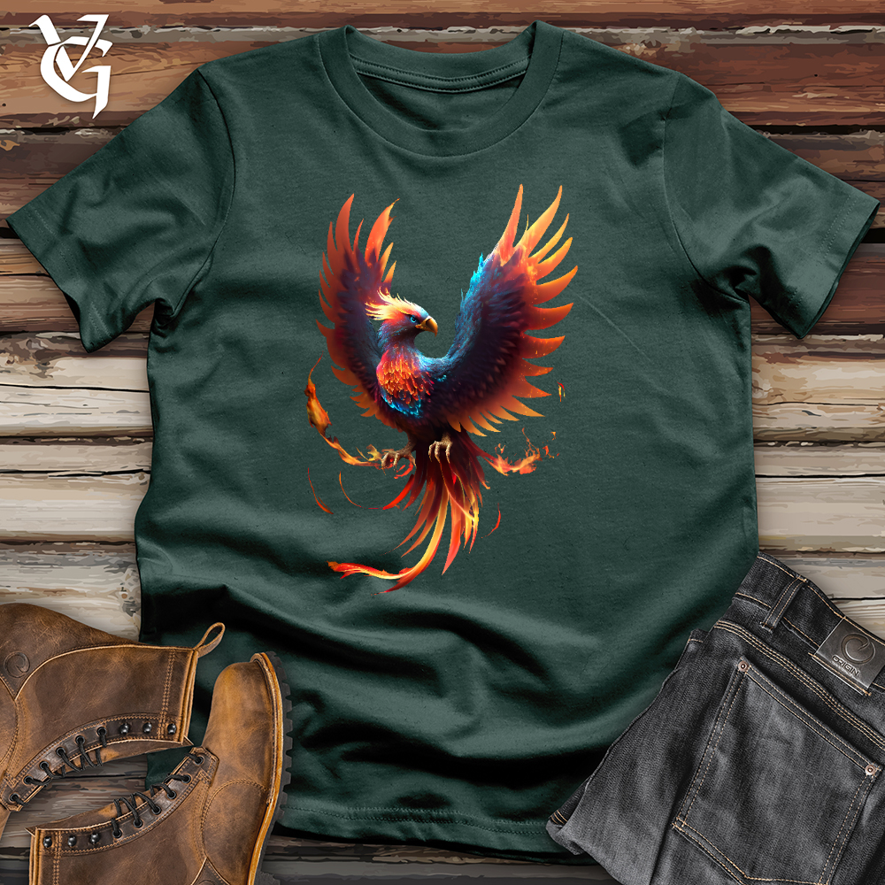 Viking Goods Fire Bird Cotton Tee Forest / L