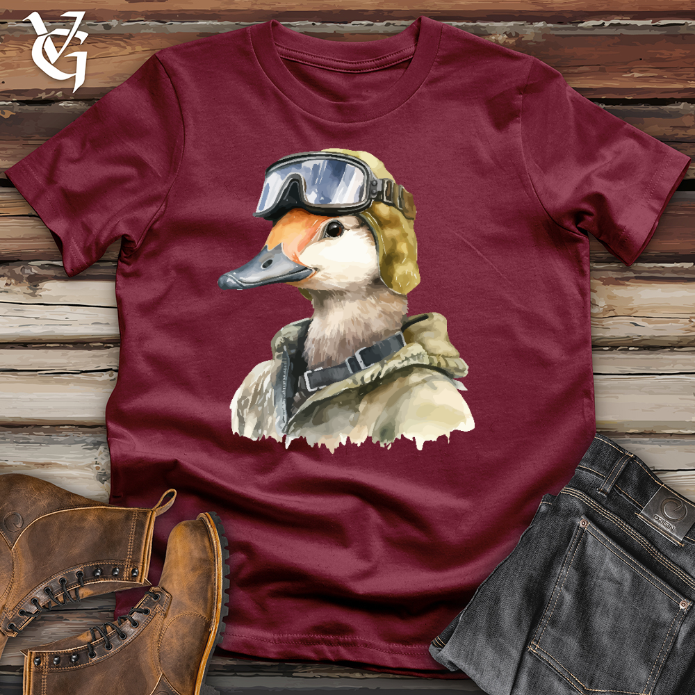 Viking Goods Funny Goose Aviator Hat Cotton Tee